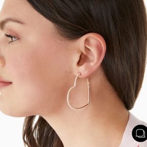 Kate Spade Heart Hoops